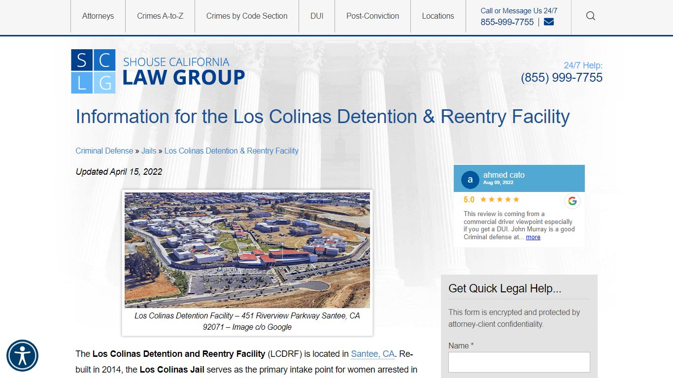 Los Colinas Detention Facility Info - Location, Visiting ...